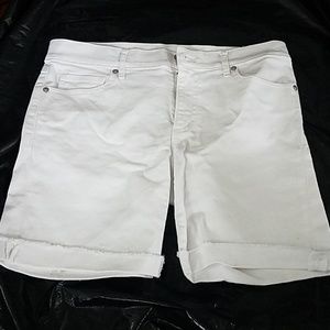 White loft bermuda shorts